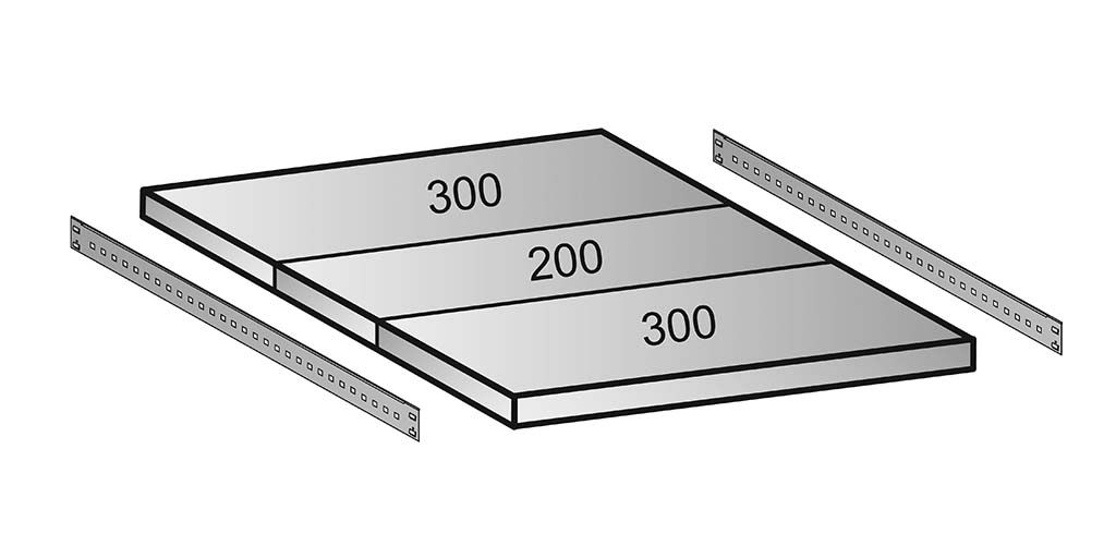 Einzelboden-Set 1000x800 mm M100