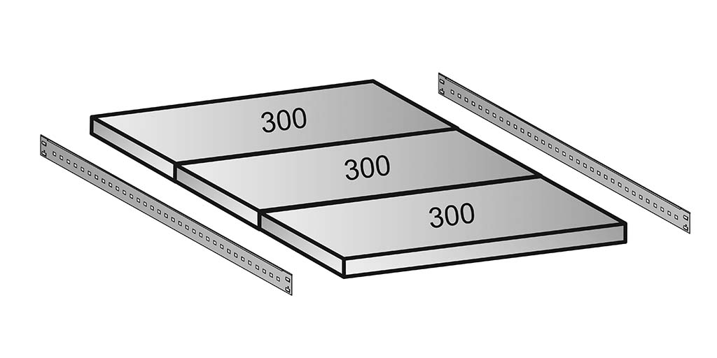 Einzelboden-Set 1200x900 mm M100
