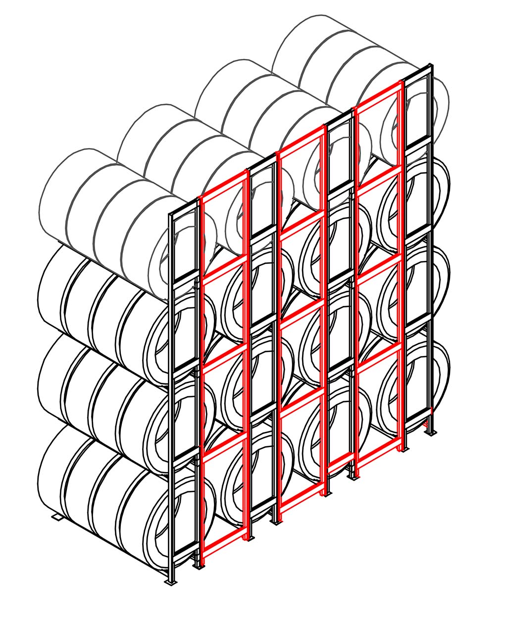 Block-Set Flexi 4 Ebenen Anbaufeld